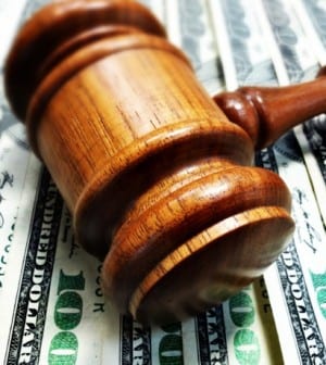 gavel and cash money