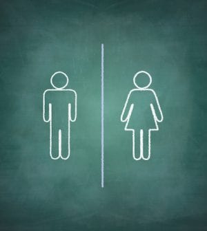 gender equal opportunities concept, man and woman side by side
