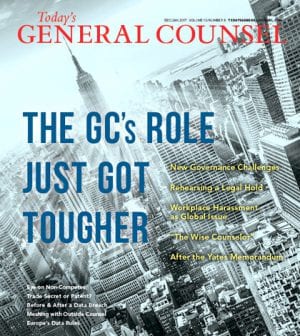 Today's General Counsel Dec-Jan 2017