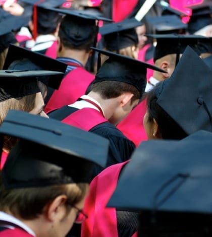 Harvard University Graduates on Commencement Day CAMBRIDGE, MA - MAY 26, 2011: Students of Harvard University gather for their graduation ceremonies on Commencement Day on May 26, 2011 in Cambridge, MA.