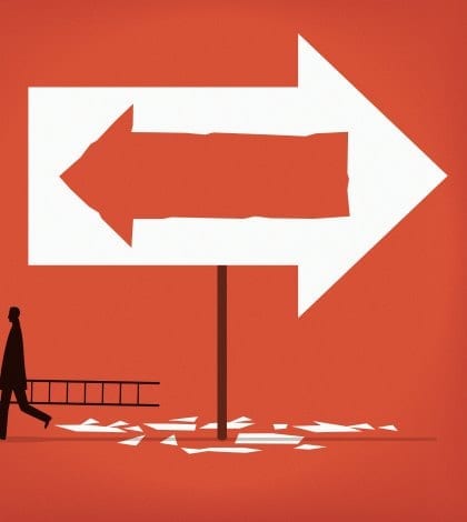 businessman aims and shoots arrows at target but misses businessman aims and shoots arrows at target but misses