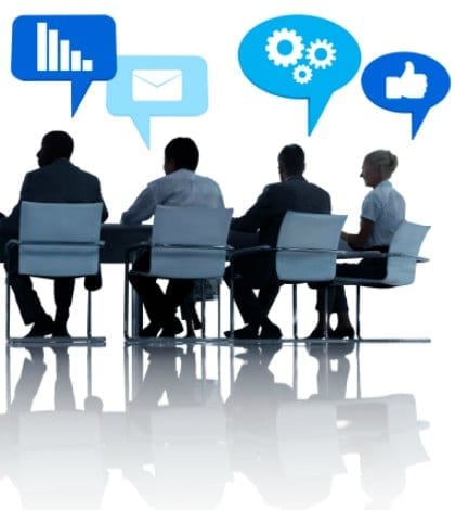 Business people around table Business people around table