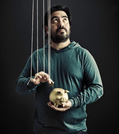 Puppet of the bank Men Trapped by the banks, The guy you where and what to do with your money
