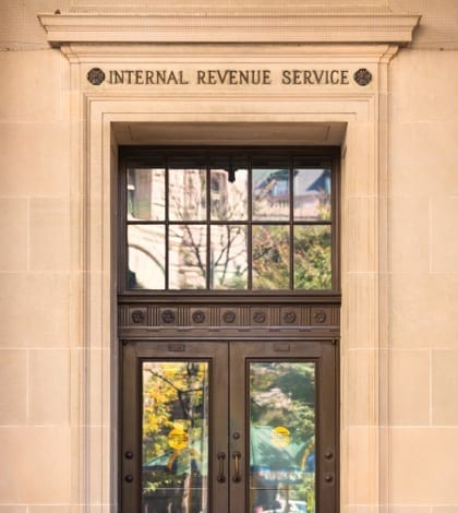 IRS Building in Washington Internal Revenue Service federal building Washington DC USA