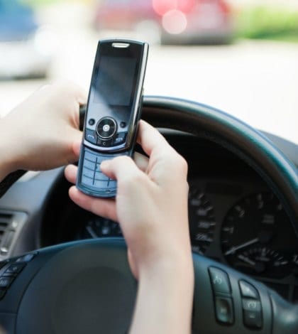 Using cell phone while driving