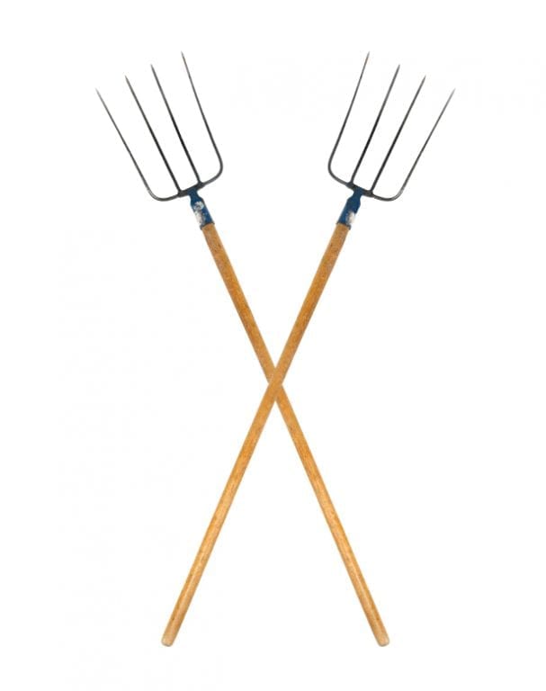 Pitchfork Pitchforks isolated on white background