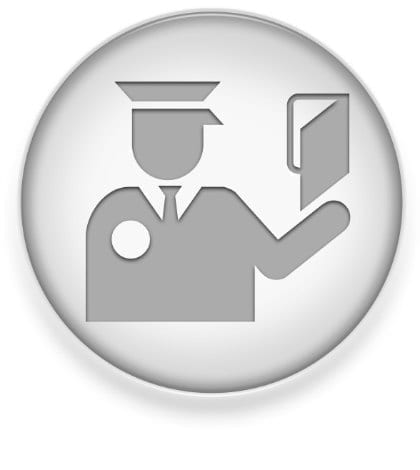 Icon, Button, Pictogram with Immigration  symbol