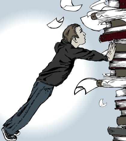 Pushing Tower of Books 420 Pushing Tower of Books 420
