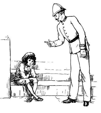 Victorian Cop Scolding kid 000027000940 420-2 Victorian Cop Scolding kid 000027000940 420-2