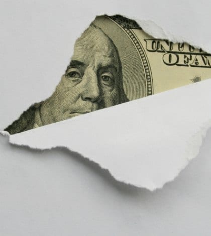 TORN DOLLAR BILL_000004083514 420 TORN DOLLAR BILL_000004083514 420