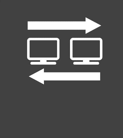 server data transfer vector icon