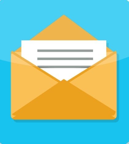 Mail message app icon flat style design. Message icon, communication letter sms, email and web envelope, send and internet mobile button, interface for application illustration