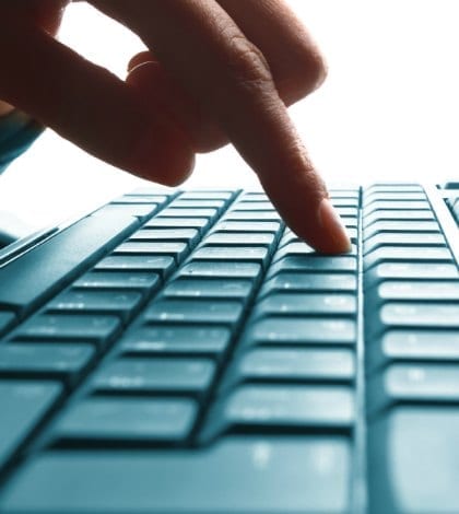Fingers on keyboard Fingers on keyboard