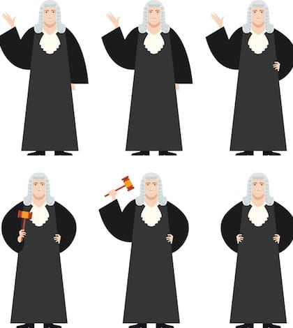 Set of Judges Vector image of the Set of Judges
