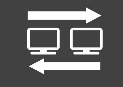 server data transfer vector icon server data transfer vector icon