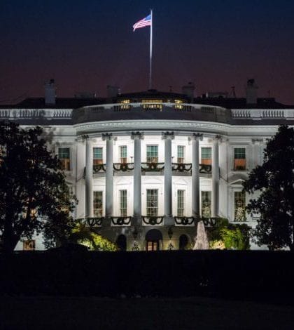 The White House at Night (stock image)