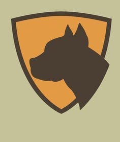 Guard Dogs Vector illustration of guard dogs.