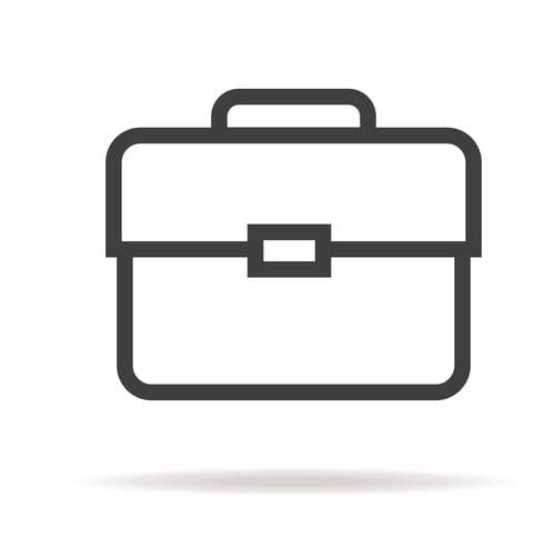 Briefcase portfolio outline icon black color Briefcase portfolio outline icon black color. Vector Illustration