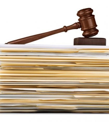 Law Gavel on Documents / Files