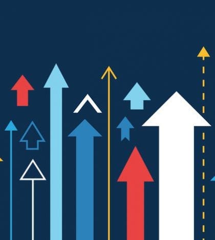 Arrows up, increase and success business illustration Arrows up isolated, many different styles, illustration vector