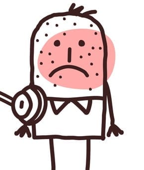 cartoon doctor with sick man vector hand drawn cartoon characters -