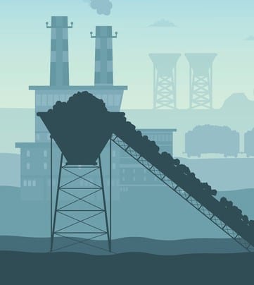 Coal mining industry and transportation set infographics elements isolated vector technics building Coal mining industry and transportation set infographics elements isolated vector technics building
