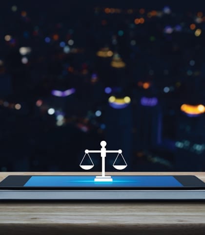 Justice scales litigation Justice scales litigation