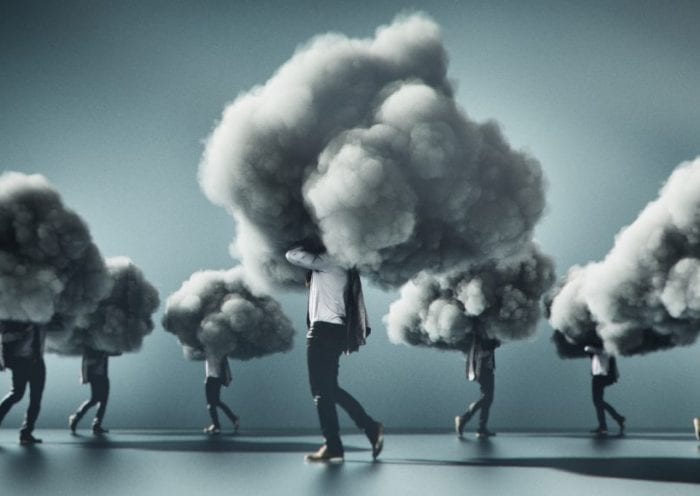 Humorous mobile cloud computing conceptual image Humorous mobile cloud computing conceptual image.