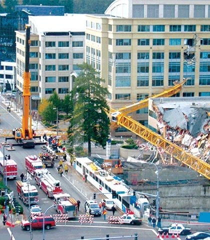 construction failure crane accident