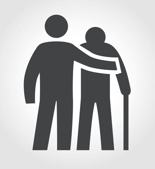 Elderly Assistance Icon - Iconic Series Graphic Elements, Elderly Assistance,
