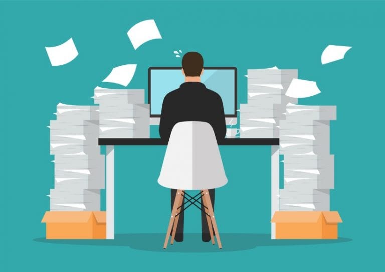 busy-businessman-working-on-computer-with-pile-of-papers-vector-id1177158970 busy-businessman-working-on-computer-with-pile-of-papers-vector-id1177158970