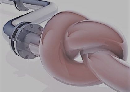 3D rendered knot from pipeline 3D rendered knot from pipeline