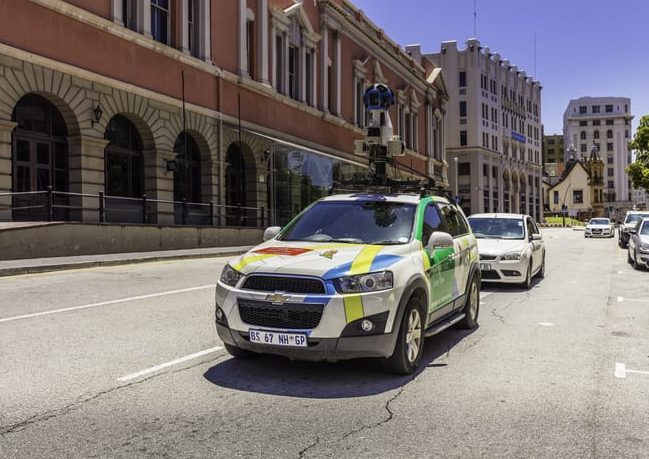 Google maps vehicle seen capturing 360 degree view of Port Elizabeth city centre.