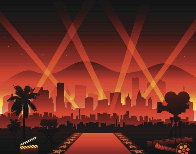 Hollywood cinema movie elements Hollywood cinema movie elements collection EPS 10