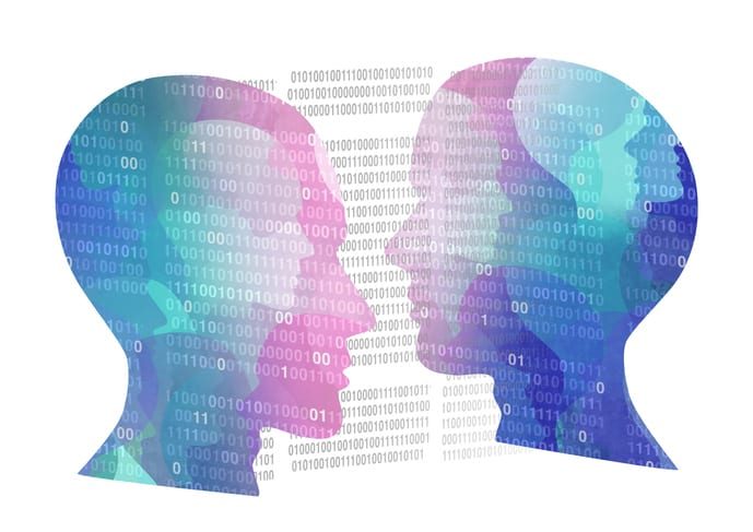 Deep fake Deep fake or deepfake technology as AI or artificial intelligence as a biometrics fake visual identity concept as a fake news cyber threat to deceptively influence social issues in a 3D illustration style.