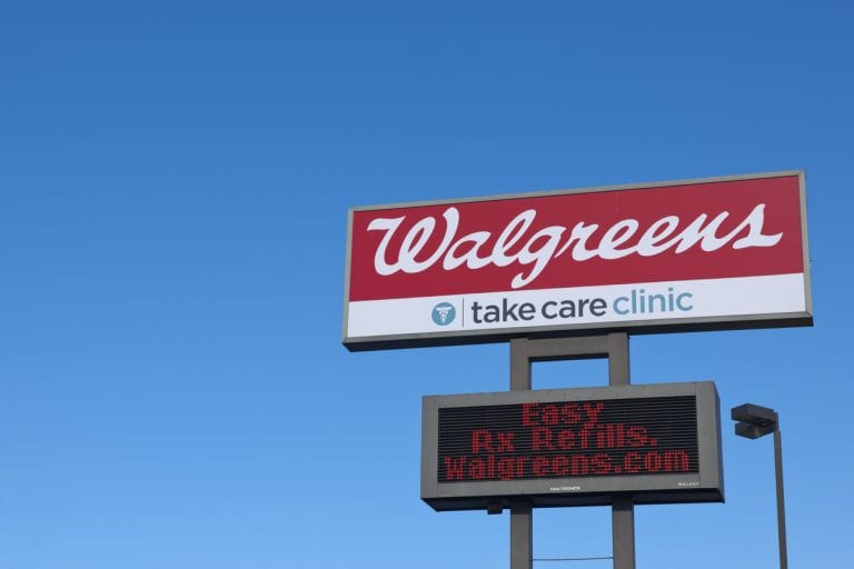 knoxville, tn usa - february 25, 2012: walgreens store sign located in knoxville, tn usa.