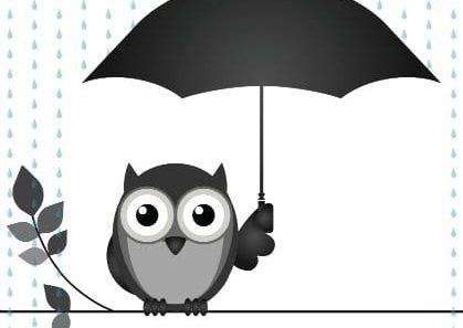 OWL WITH UMBRELLA 34649542 420 OWL WITH UMBRELLA 34649542 420