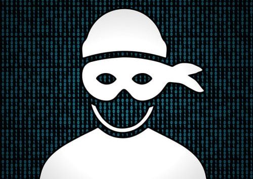Ransomware Ransomware on a binary code background.