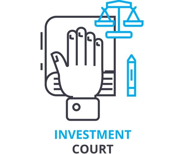 investment court concept , outline icon, linear sign, line pictogram, , flat illustration, vector investment court concept, outline icon, linear sign, line pictogram, , flat vector, illustration