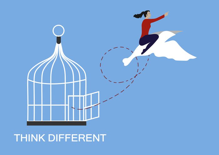 Think different and freedom concept. Think different and freedom concept.