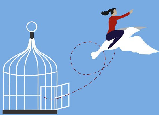 Think different and freedom concept. Think different and freedom concept.