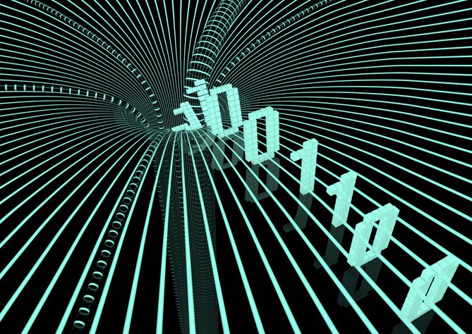 digtal black hole eating data 3D images showing a digital surreal black hole by eating data.