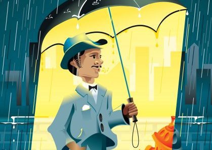 WALKNG umbrella safe protect RAIN 10883235 420