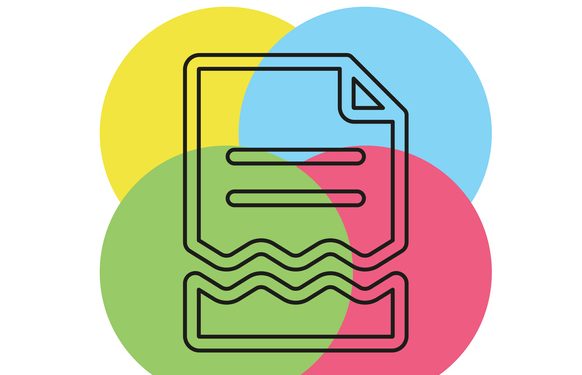 Terminated Contract vector icon Simple Terminated Contract. Thin line pictogram - outline stroke