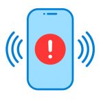 Cell phone ringing with urgent message.