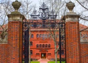 Gate to Harvard Yard.