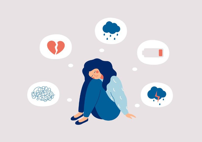 girl-surrounded-by-symptoms-of-depression-disorder-anxiety-crisis-vector-id1301034661