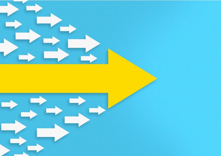 leadership-concepts-with-arrows-on-blue-background-picture-id1353289101 leadership-concepts-with-arrows-on-blue-background-picture-id1353289101