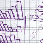 Doodle on graph paper, including rough sketch of some building and some graphs.ch of