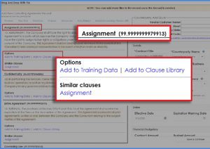 CobbleStone Software Clause Extraction Machine Learning